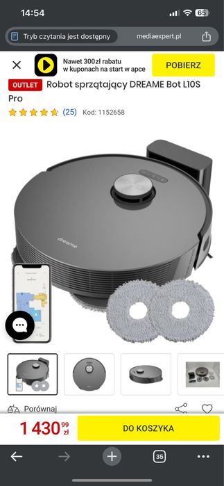 Roboty Dreame BOT L10S PRO ze zwrotów Amazon