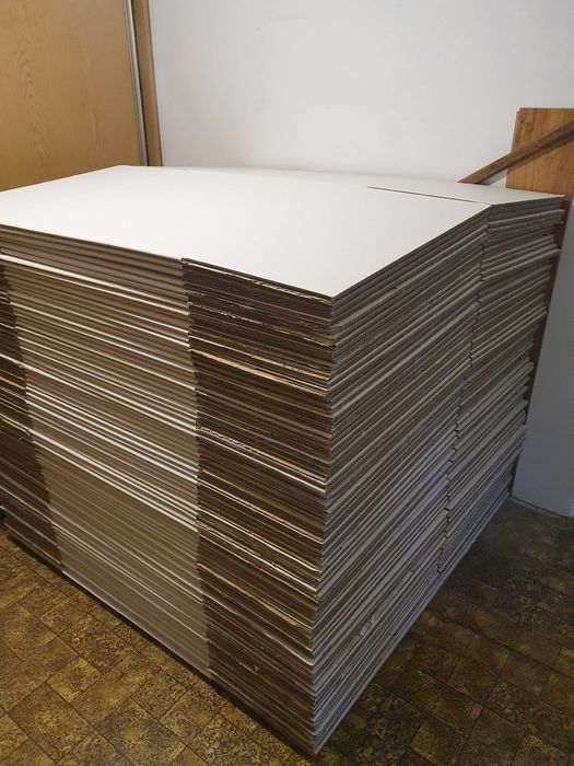 Duży karton 600x600x600mm do przeprowadzki Grube 5 warstw mocne białe
