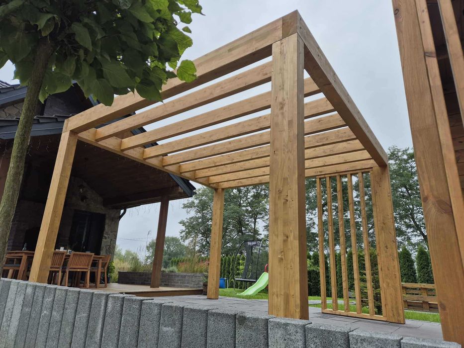 • • • • Pergola ogrodowa • • • • P10 4x4 m producent DREWNOTRIK