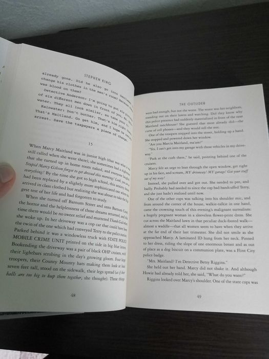 Stephen King Outsider, scribner, Стивен Кинг Чужак (англ) hardcover