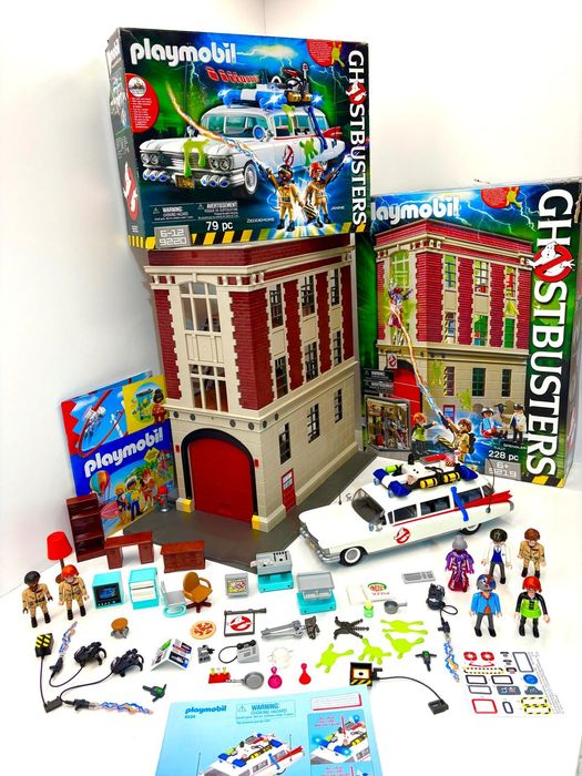 Playmobil Ghostbusters 9219 Remiza 9120 Pojazd Ecto 1