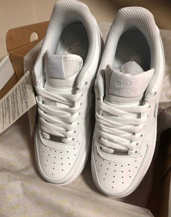 Buty meskie Mokasyny Nike_ Air_ Force_ 1_ Low '07_ Biały R.45