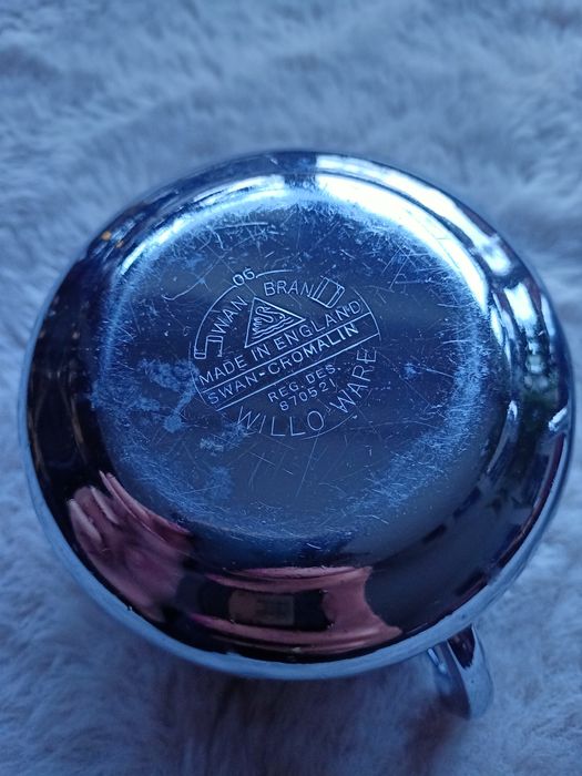 Czajnik Swan Cromalin Willo Ware zestaw kawowy mlecznik dzbanek vintag