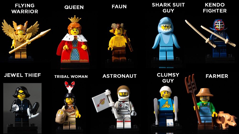 Coleção Lego minifigures - várias