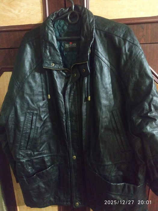 Куртка кожаная мягкая мужская