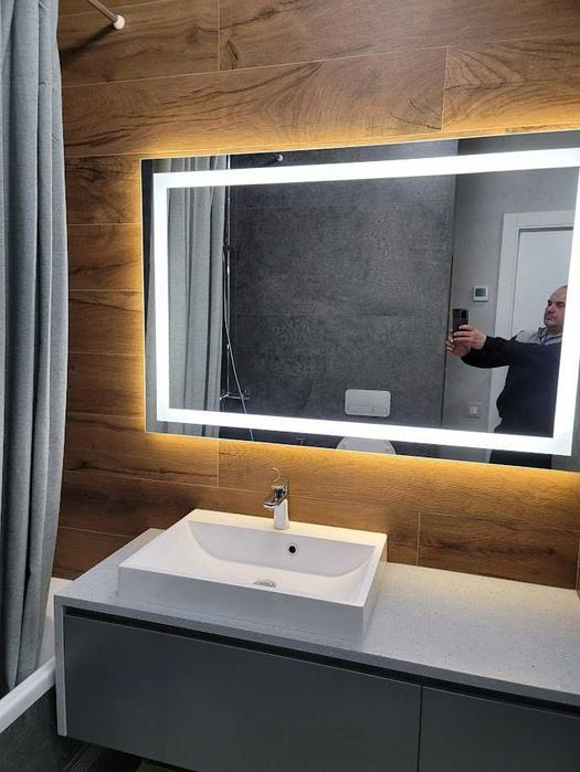 АКЦІЯ! Зеркало з лед підсвічуванням Зеркало с подсветкой овальне