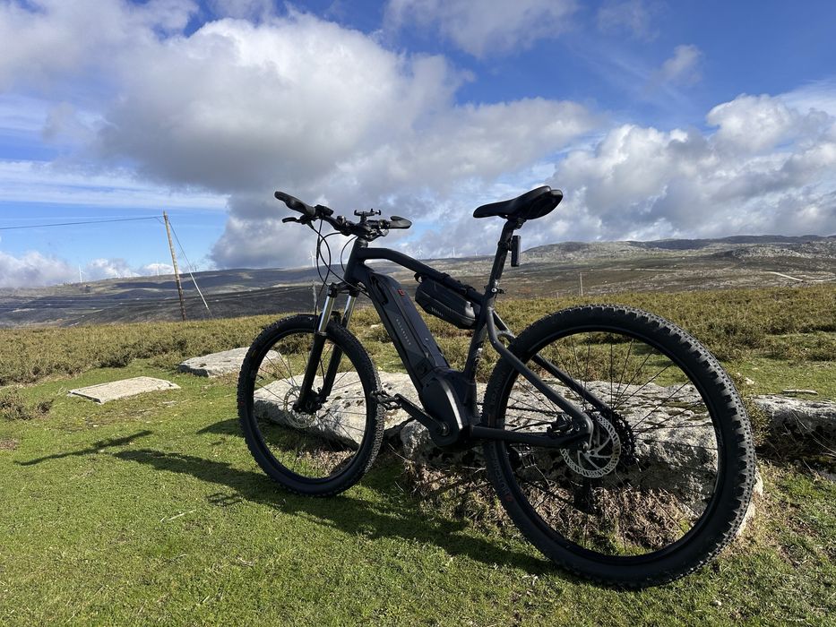 Bicicleta BTT Elétrica Semirrígida 27,5" E-ST 500 PRETO