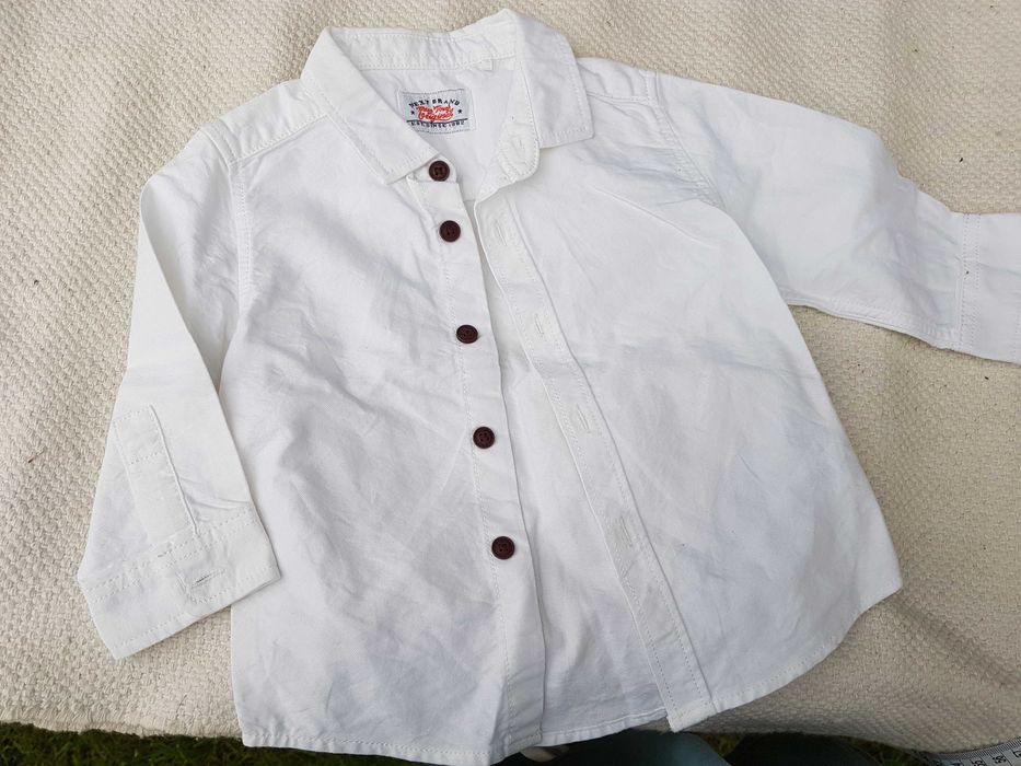 Biała koszula next 68-74, 6-9 msc