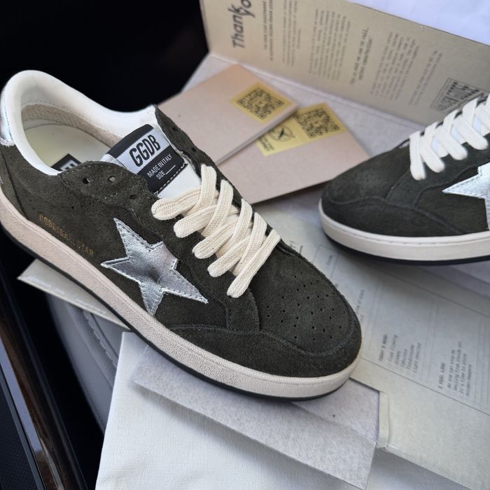 Жіночі кеди кросівки голден гус замша Golden Goose green premium