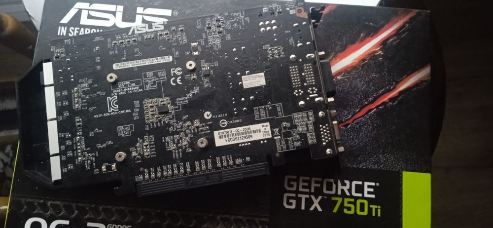 Продам gtx 750ti 2gb (нюанс)