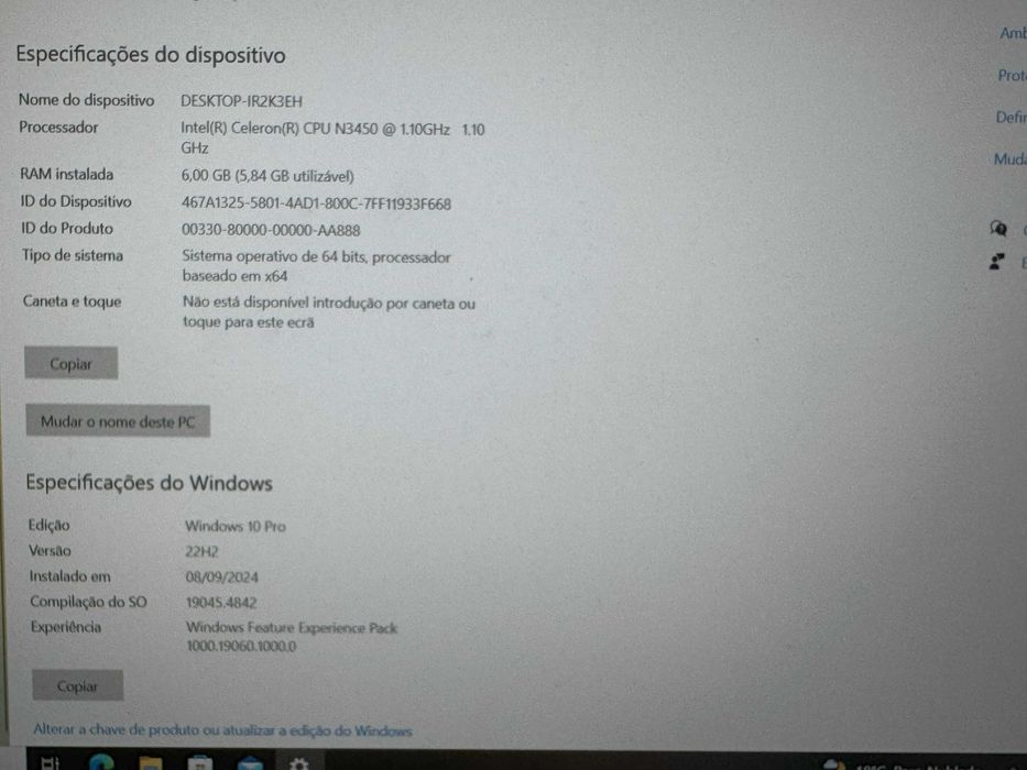 Portátil Insys 12.5 FHD em aluminio