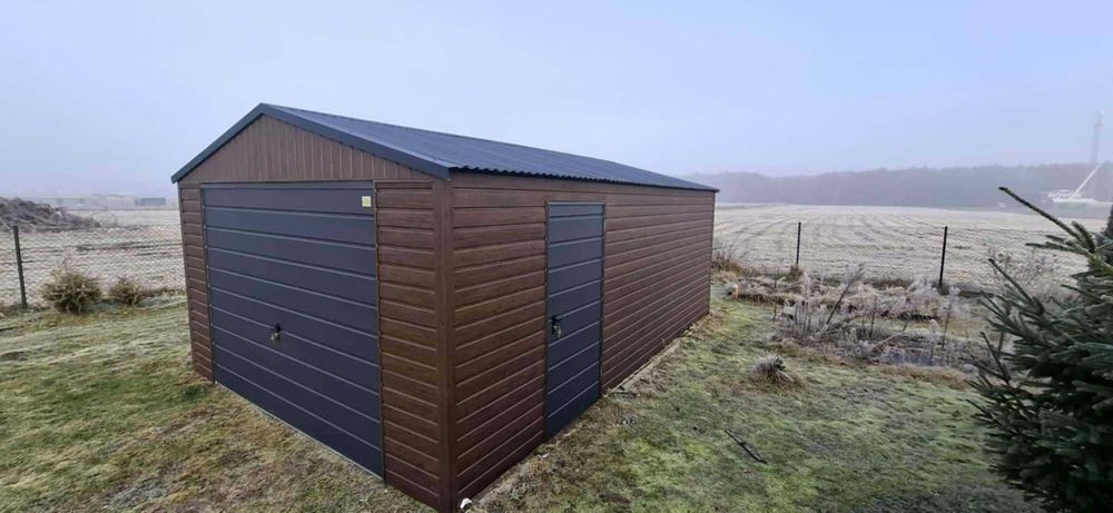 Garaż blaszany 6x6