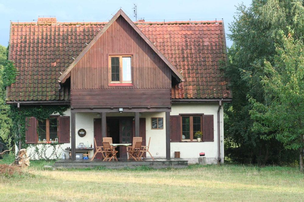 Dom Mazury na dużej działce z własnym pomostem i sauną