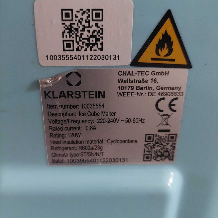 Льодогенератор Льодгенератор klarstein ледогенератор генератор льоду