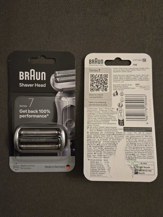 Сменные блоки  к бритвам Braun