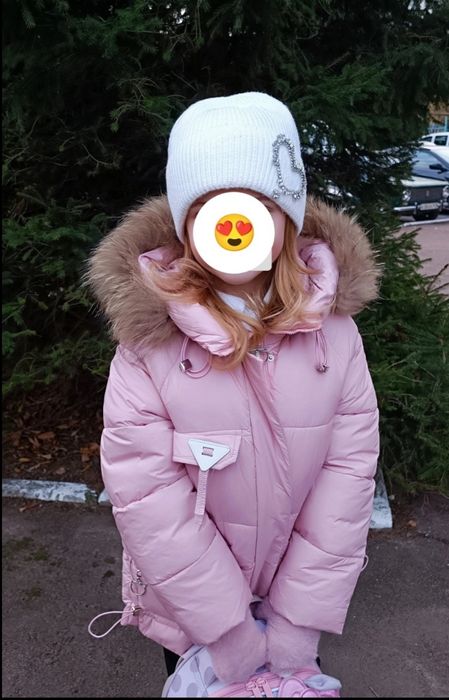 Куртка зимова курточка пуховик на дівчинку