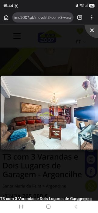 Apartamento t3 picoto