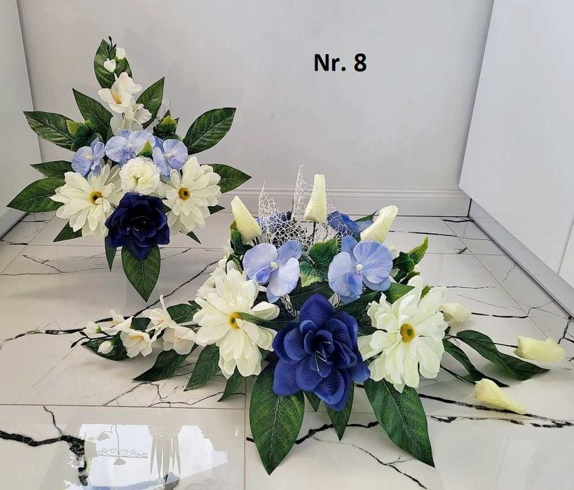 Komplet STROIK na grób, Cmentarz, KOMPOZYCJA kwiatowa ,Wiązanka bukiet