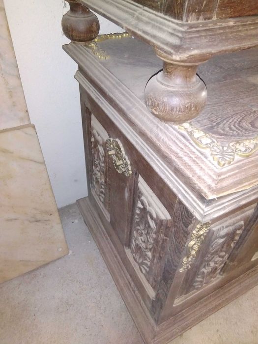 Arca em madeira africana maciça