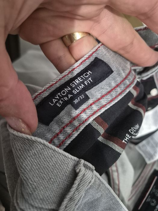 Meskie oryginalne spodnie Tommy Hilfiger roz 30/32 S szare