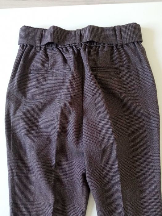 Massimo Dutti damskie spodnie z paseczkiem r 34 pas 64-80cm