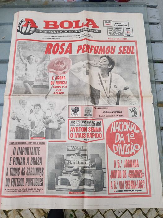 Jornais antigos ABola, Mundo Desportivo e O Século
