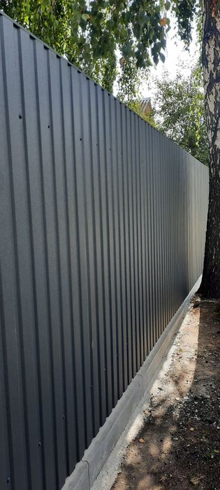 Встановлення парканів. Забори з металопрофілю. Паркан з профнастилу