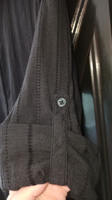 2 сукні, Асиметрична чорна сорочка-плаття з багатошаровим дизайном з м