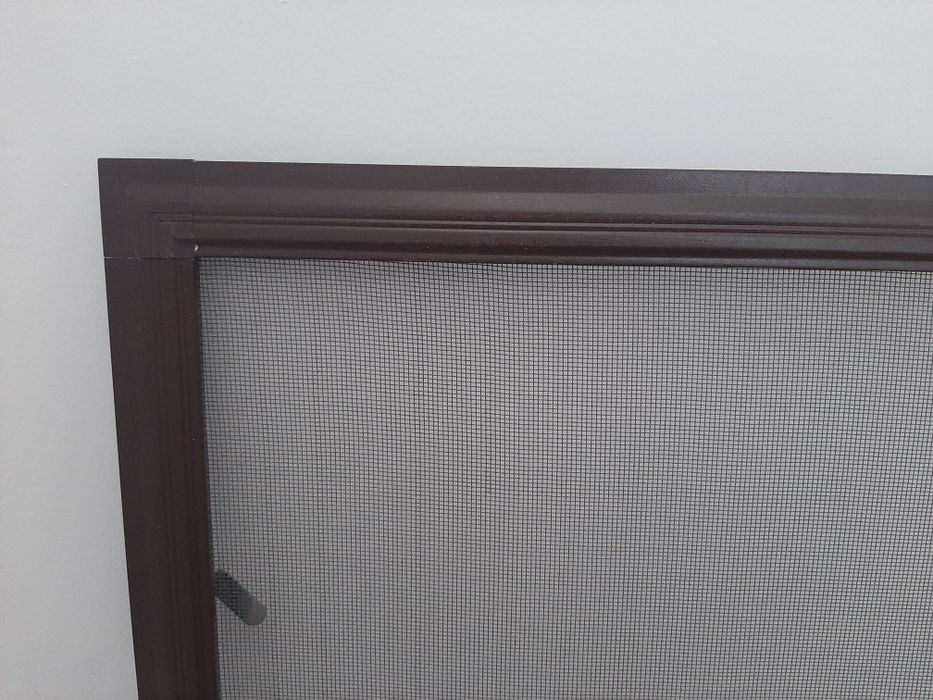 Moskitiera okienna ramowa 60 x 129,5 cm, brązowa