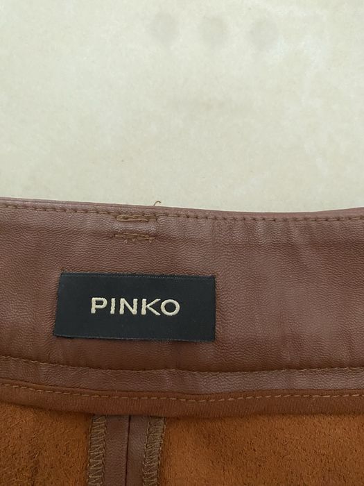 Pinko brązowe spodnie XL