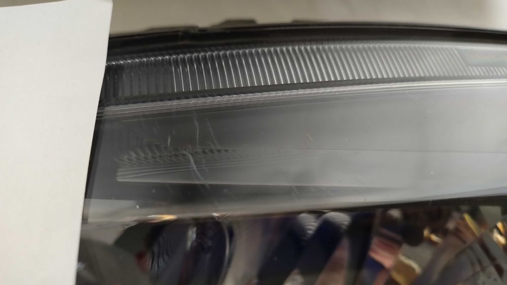 Reflektor Lewy Lampa Przednia Lewa Fiat Doblo II 2 Lift Czarny Środek