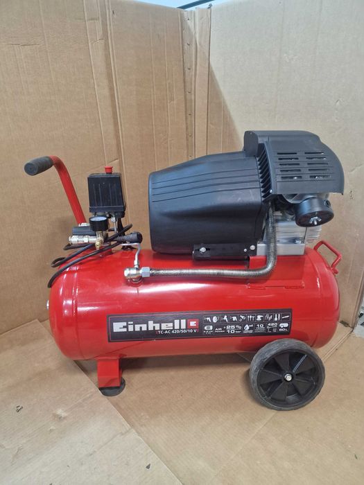 EINHELL kompresor dwutłokowy olejowy TC-AC 420/50/10 P739