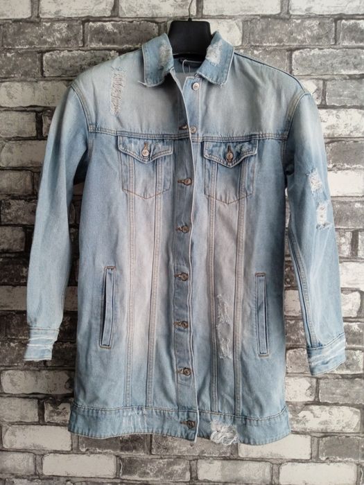 Женский джинсовый удлиненный пиджак Crpopp Denim Collection  Размер: S