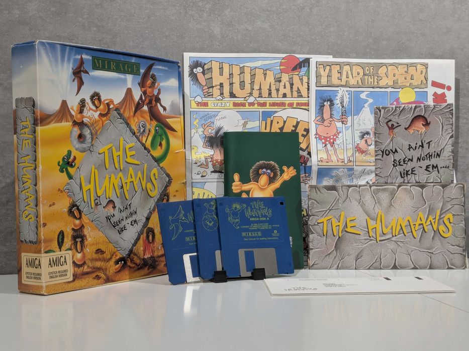 The Humans gra BIG BOX Amiga dyskietki z 1992 r.