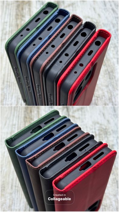 Чехол книжка Leather Book на Xiaomi Redmi Note 14 4G. Прошитый. Чохол