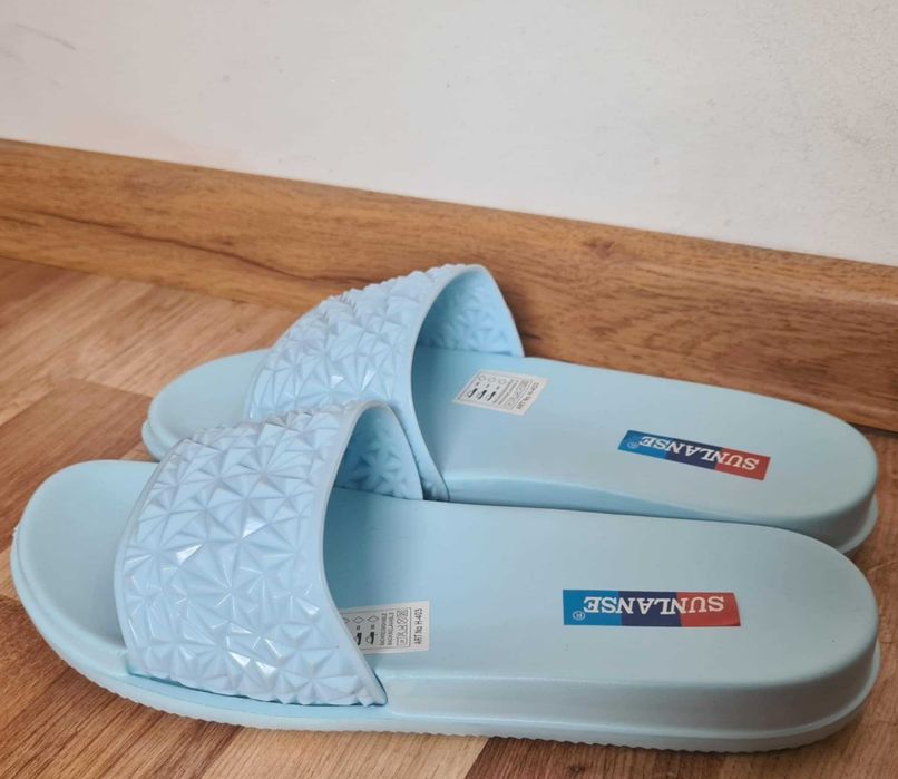 Sunlanse klapki basenowe plażowe damskie piankowe lekkie 40