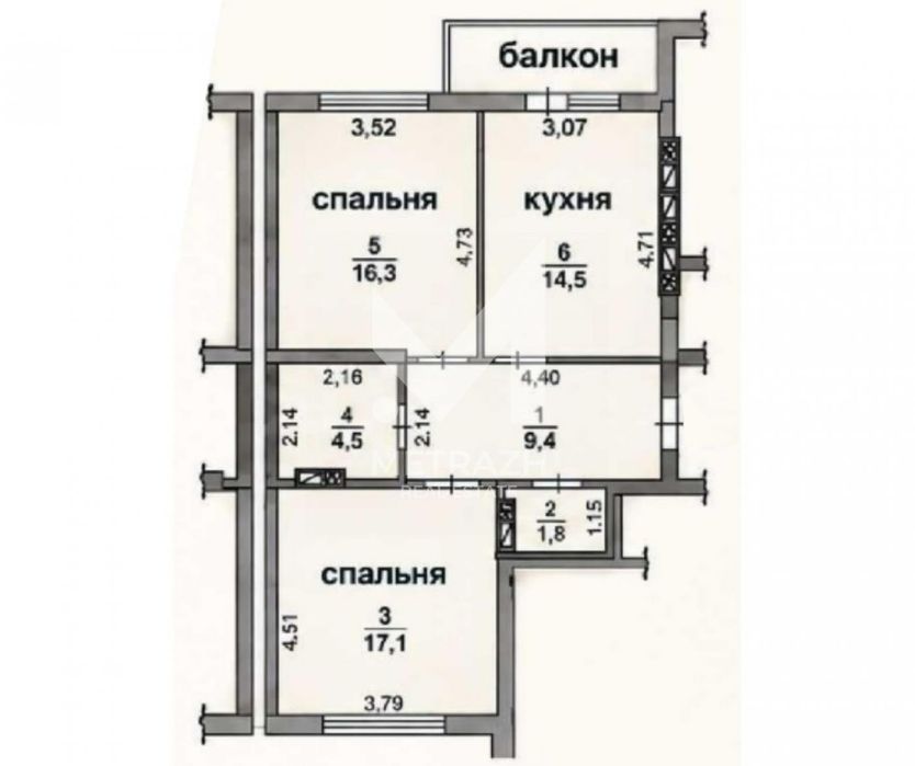 Продаж 2-кімнатна ЖК «Кришталеві Джерела», вул Метрологічна 56