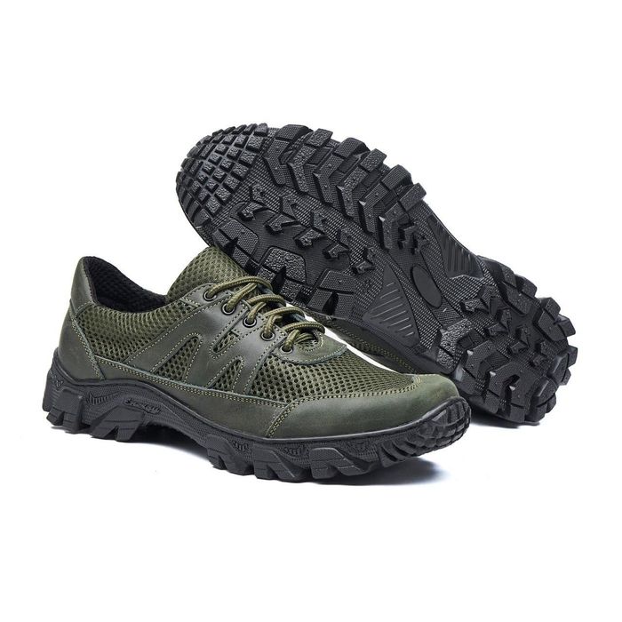 Тактичні літні шкіряні кросівки чоловічі тактические летние кроссовки