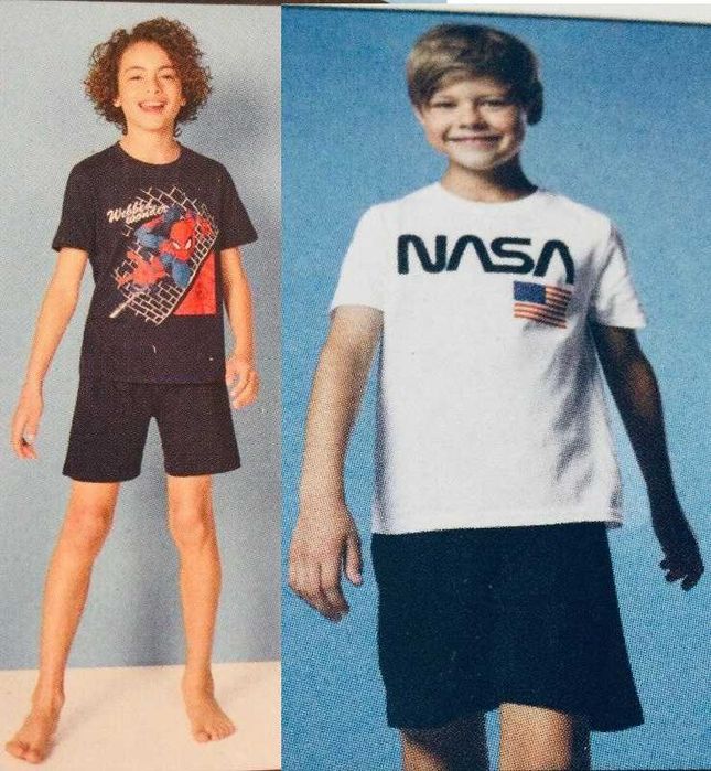 122-128 зріст брендовий Літній комплект або піжама Nasa. Spiderman