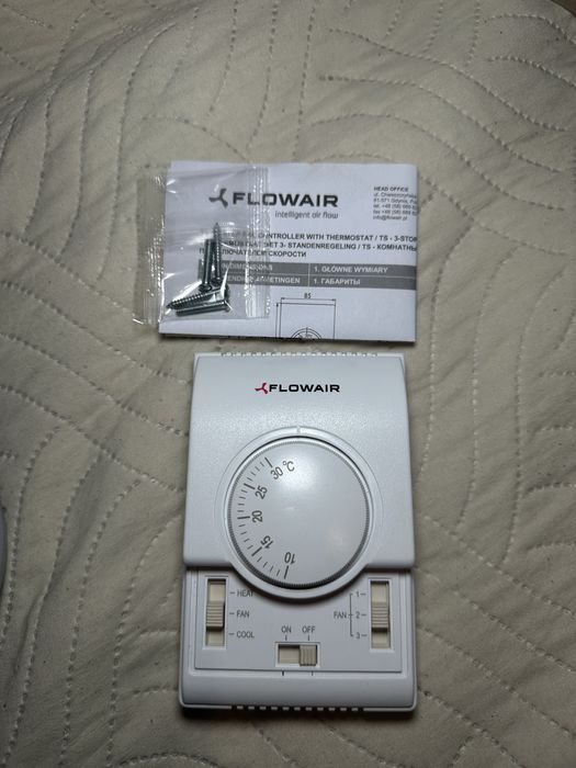 Регулятор швидкості 3-ступеневий із термостатом Flowair TS