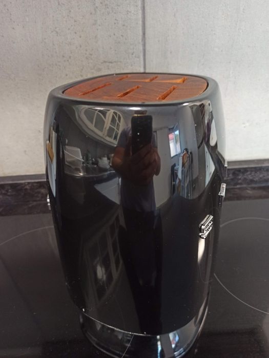 Suporte facas SMEG Bege / preto NOVO