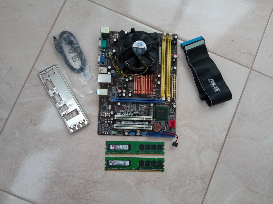 Материнська плата Asus P5KPL-AM IN/ROEM/SI s775 + процесор пам'ять