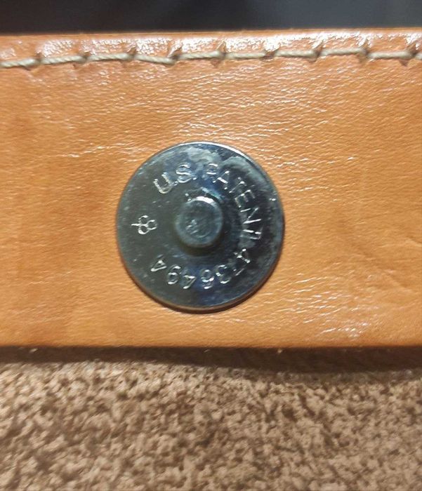 Портфель з натуральної шкіри з ременем