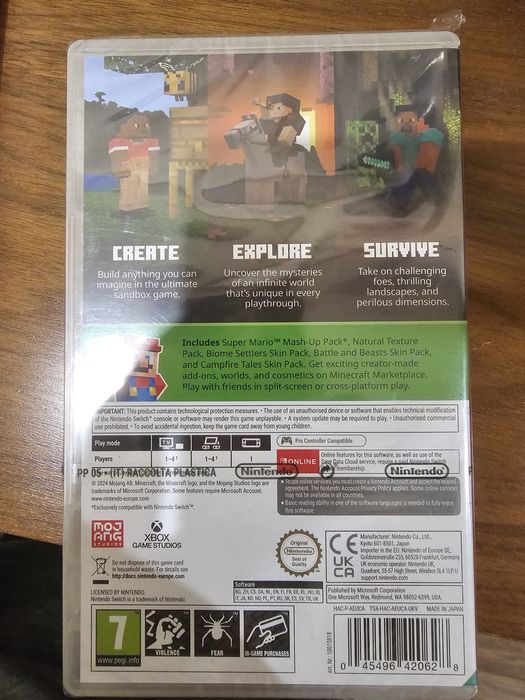 Gra Minecraft nintendo switch