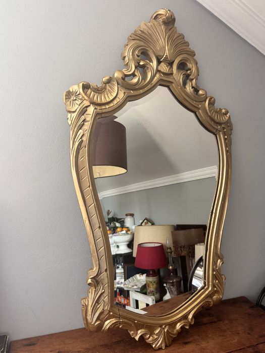 Vintage Espelho Dourado