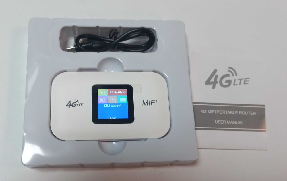 4g модем мобильн Wi-Fi роутер с АКБ  с LCD под сим карту 150 Мбит/с