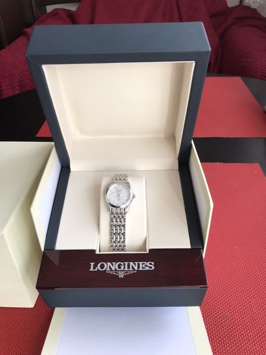 Piękny zegarek LONGINES SILVERE STRIPED 11 DIAMONDS - wersja limitowan