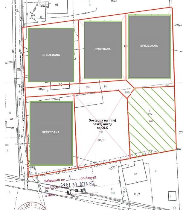 Sprzedam działkę w Libiążu (Kosówki) - 9,29 ara