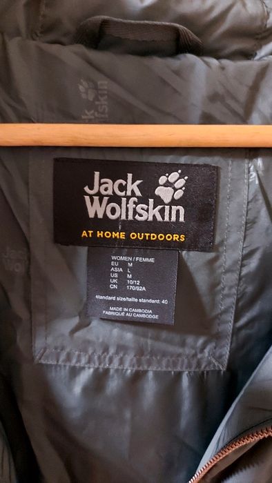 Пуховик пальто Jack Wolfskin