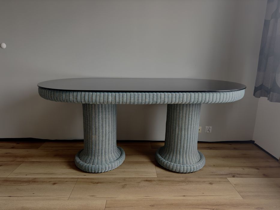 Stół ratanowy owalny